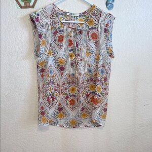 Black Rainn Gray Pleated Blouse with Mandarin Collar